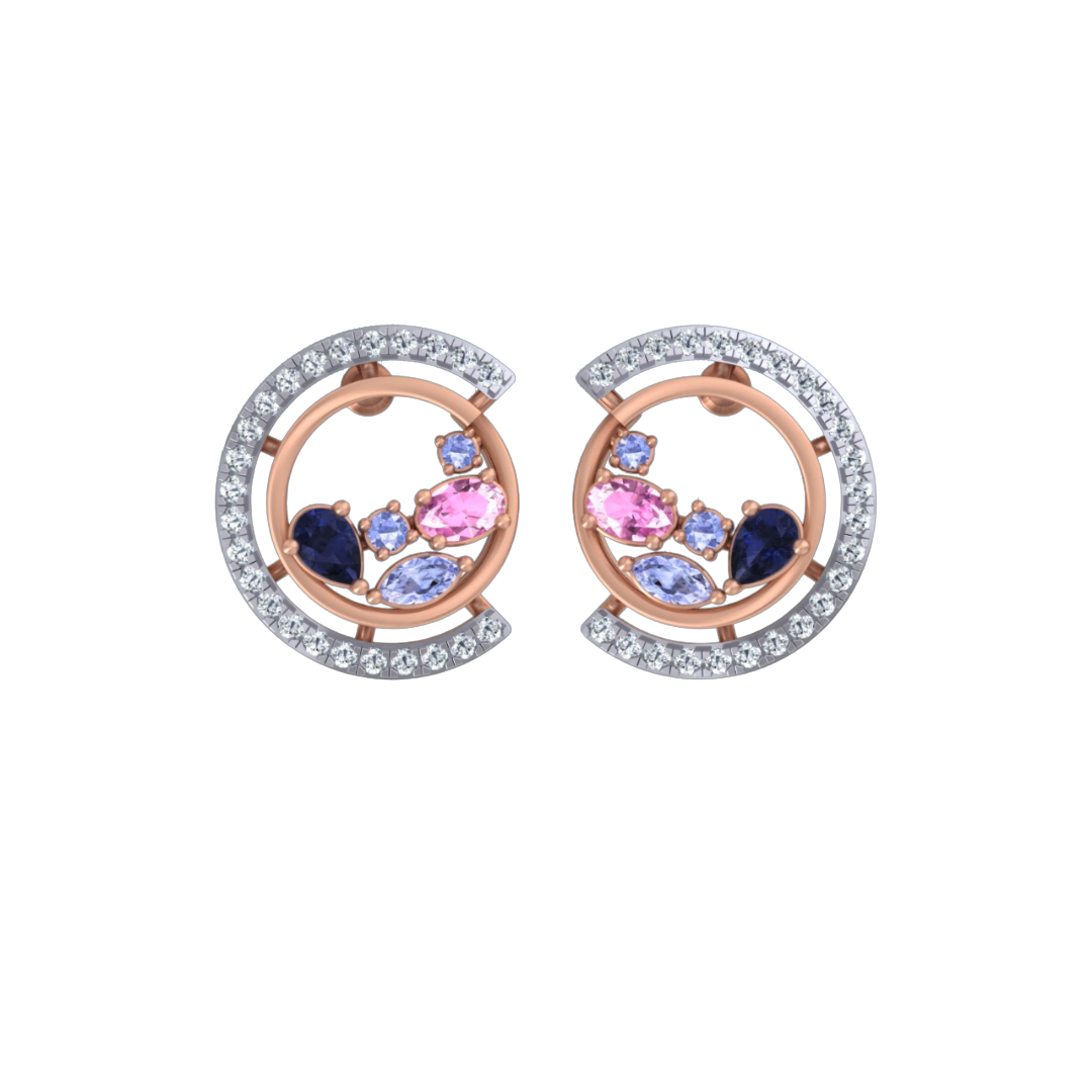 Open Diamond Ring in Rose Gold