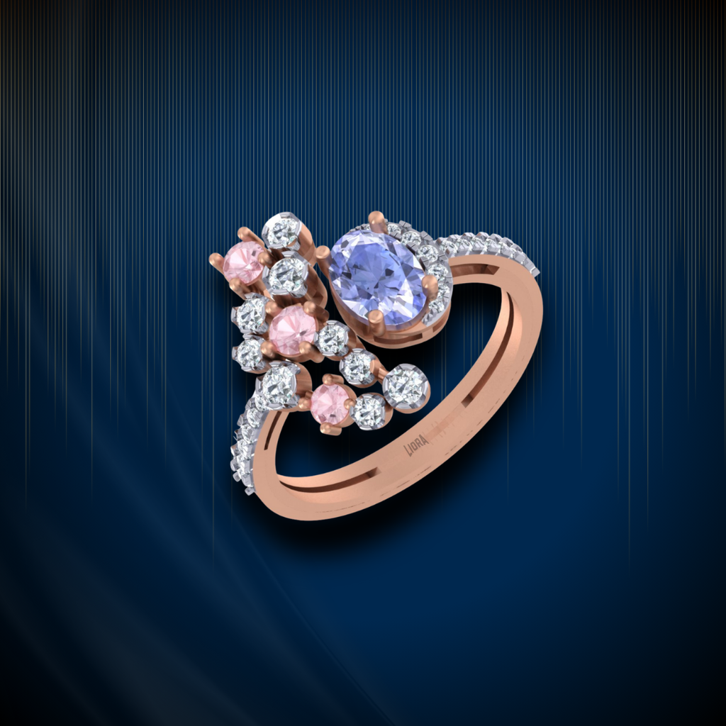 Open Diamond Ring in Rose Gold 2 (Copy)
