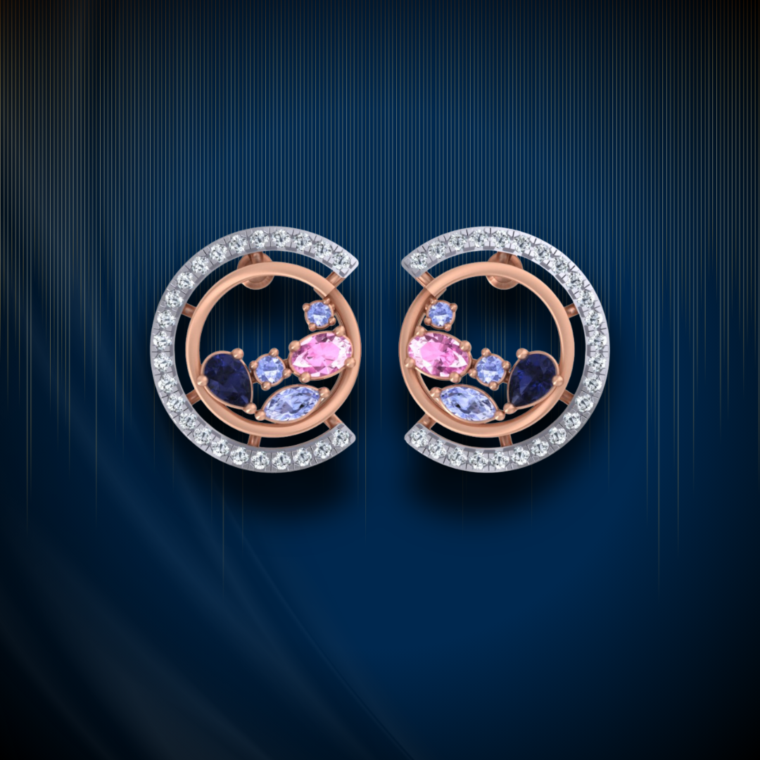 Open Diamond Ring in Rose Gold