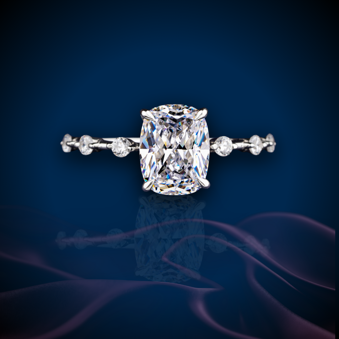 Diamond Open Ring in Rose Gold