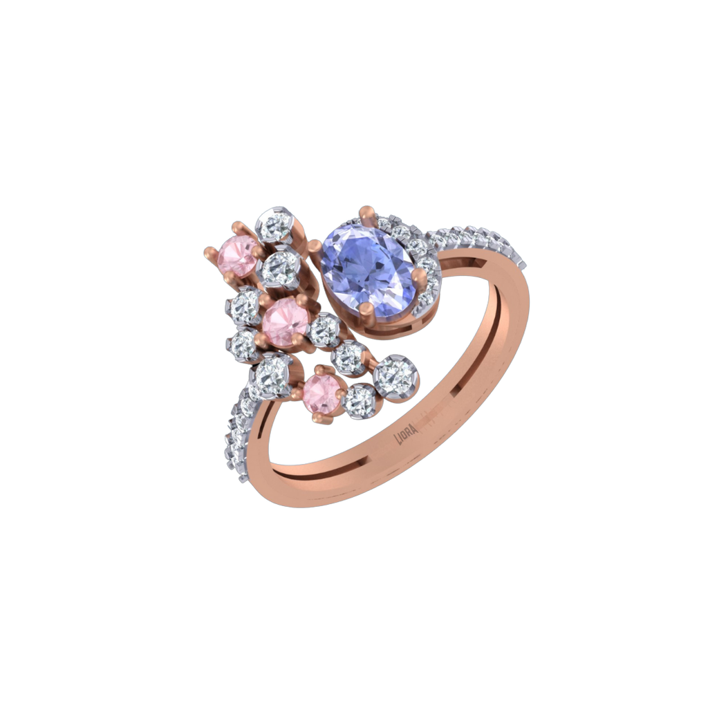Open Diamond Ring in Rose Gold 2 (Copy)